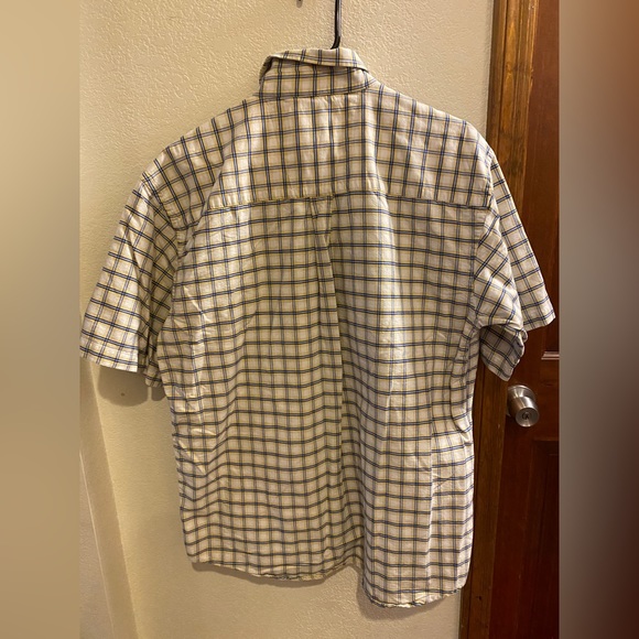 Wrangler George Straight Long Sleeve One Pocket Button Down Yellow/grn Plaid L - Picture 5 of 5